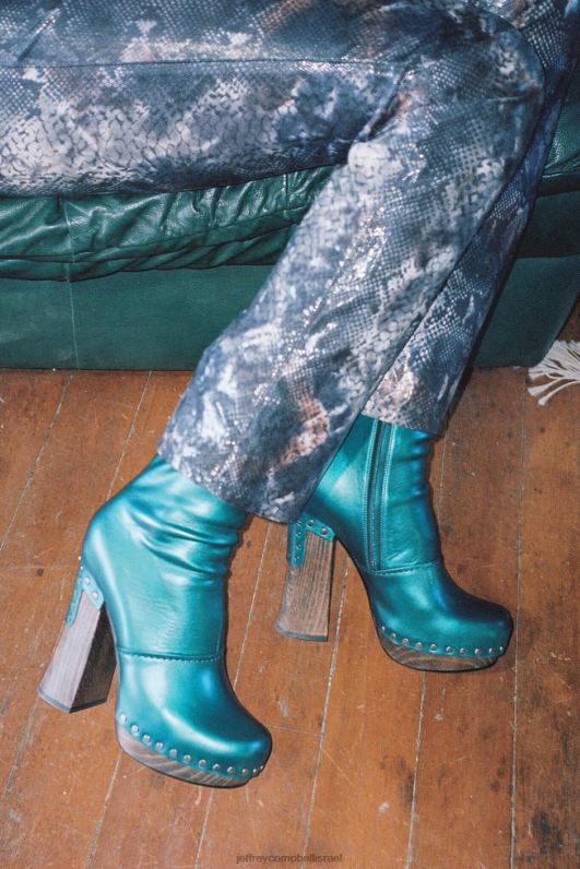 il Jeffrey Campbell קליקה מגפי קרסול נשים צהבהב מתכתי NN6N6507