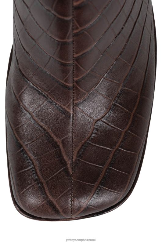 il Jeffrey Campbell מינימום-לו מגפי קרסול נשים קרוקו חום NN6N6517