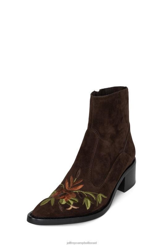 il Jeffrey Campbell שודדים מגפי קרסול נשים זמש חום מולטי NN6N6523