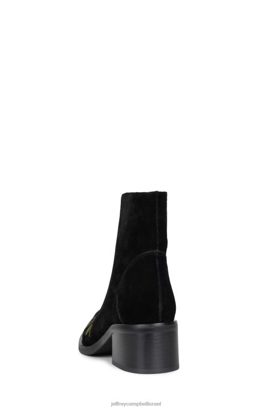 il Jeffrey Campbell שודדים מגפי קרסול נשים מולטי זמש שחור NN6N6524