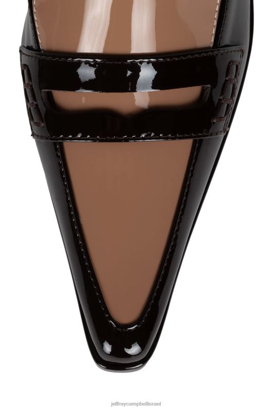 il Jeffrey Campbell דִיפּלוֹמָטִיָה מגפי קרסול נשים קומבו פטנט חום NN6N6533