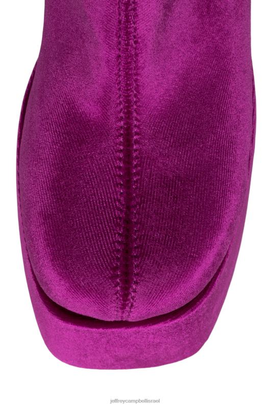 il Jeffrey Campbell אלמנה-סמ מגפי קרסול נשים קטיפה פוקסיה NN6N6539