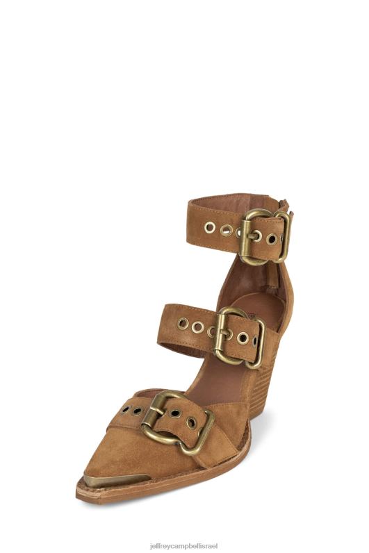 il Jeffrey Campbell אמיליה סנדל עם עקבים נשים זמש שזוף NN6N653