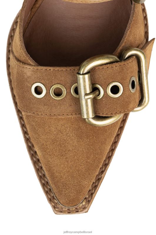 il Jeffrey Campbell אמיליה סנדל עם עקבים נשים זמש שזוף NN6N653