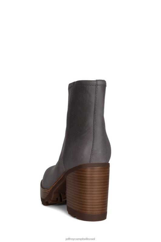 il Jeffrey Campbell שופע-ל מגפי קרסול נשים אפור כהה NN6N6568