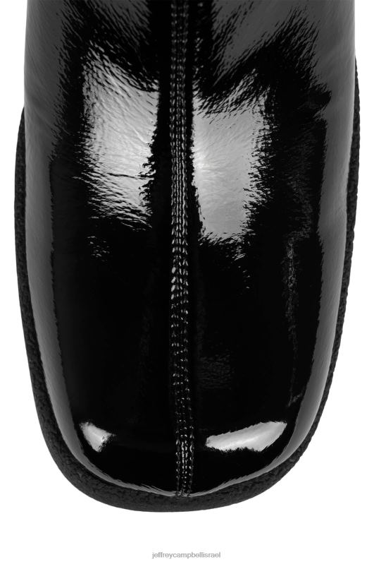 il Jeffrey Campbell רענן-ל מגפי קרסול נשים פטנט קמט שחור NN6N6572