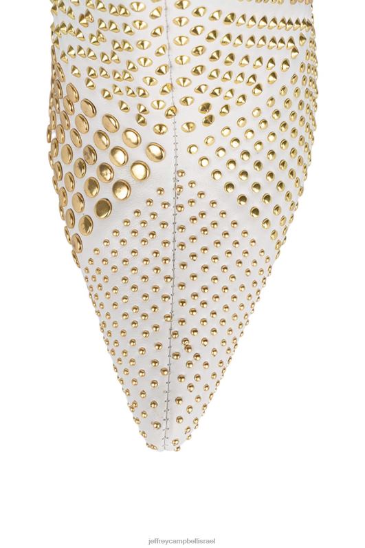 il Jeffrey Campbell חתיך מגפי קרסול נשים זהב לבן NN6N6588