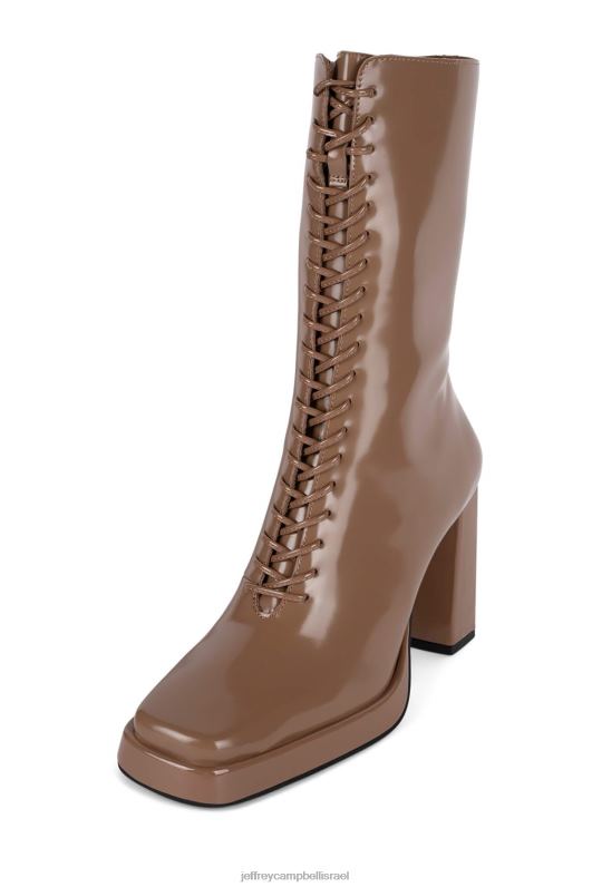 il Jeffrey Campbell טסטינו מגפי קרסול נשים קופסה טבעית כהה NN6N6594