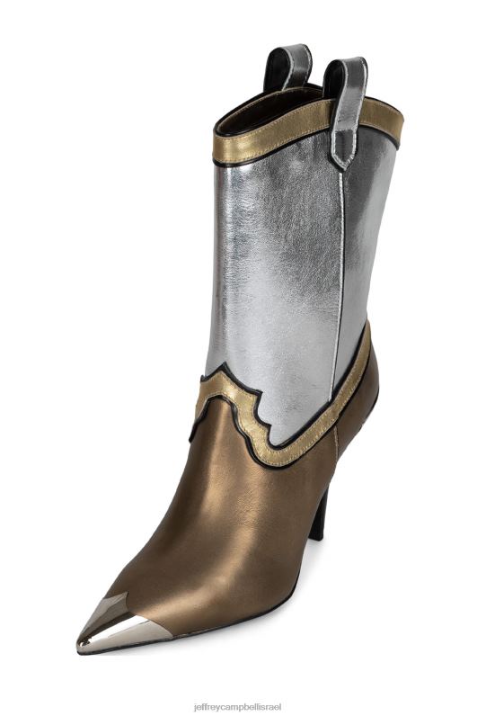 il Jeffrey Campbell אל-פאסו מגפי קרסול נשים מולטי מתכתי NN6N6605