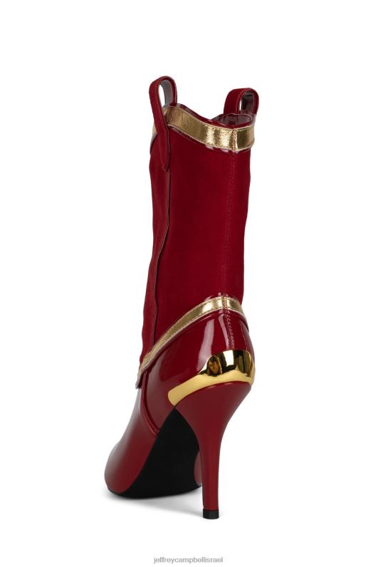 il Jeffrey Campbell אל-פאסו מגפי קרסול נשים מולטי אדום NN6N6606