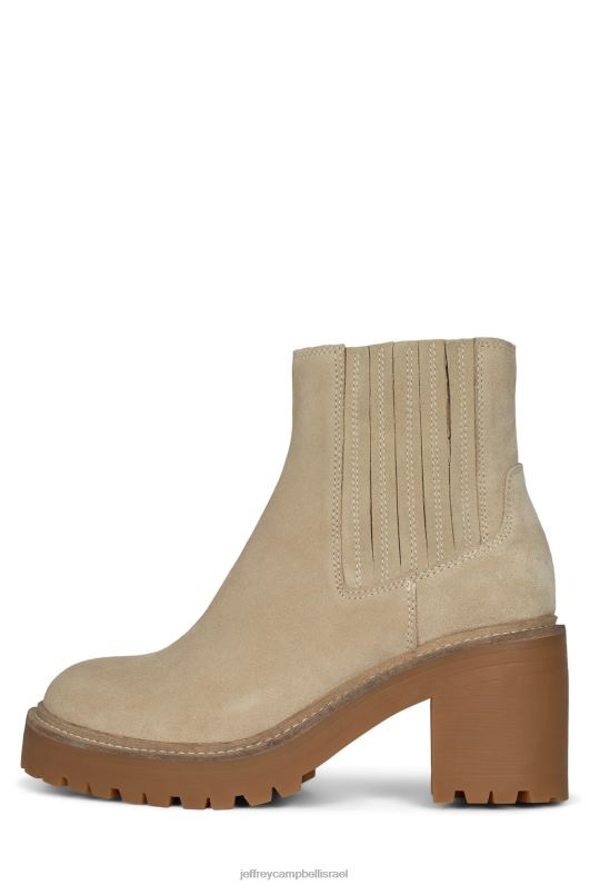 il Jeffrey Campbell טאקי מגפי קרסול נשים זמש חול NN6N6616