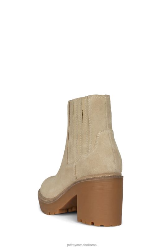 il Jeffrey Campbell טאקי מגפי קרסול נשים זמש חול NN6N6616