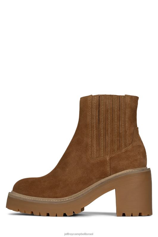 il Jeffrey Campbell טאקי מגפי קרסול נשים זמש שזוף NN6N6617
