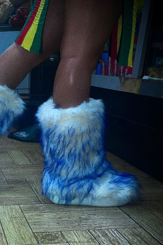 il Jeffrey Campbell רך מגפי קרסול נשים משולבת כחול קרח NN6N6636