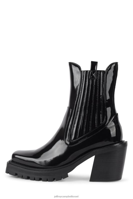 il Jeffrey Campbell דִישׁוֹן מגפי קרסול נשים פטנט שחור NN6N6641