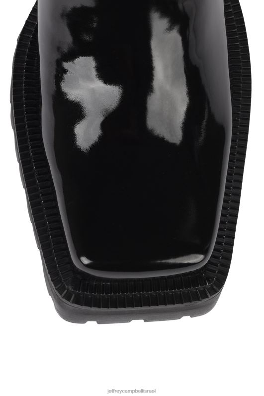 il Jeffrey Campbell דִישׁוֹן מגפי קרסול נשים פטנט שחור NN6N6641