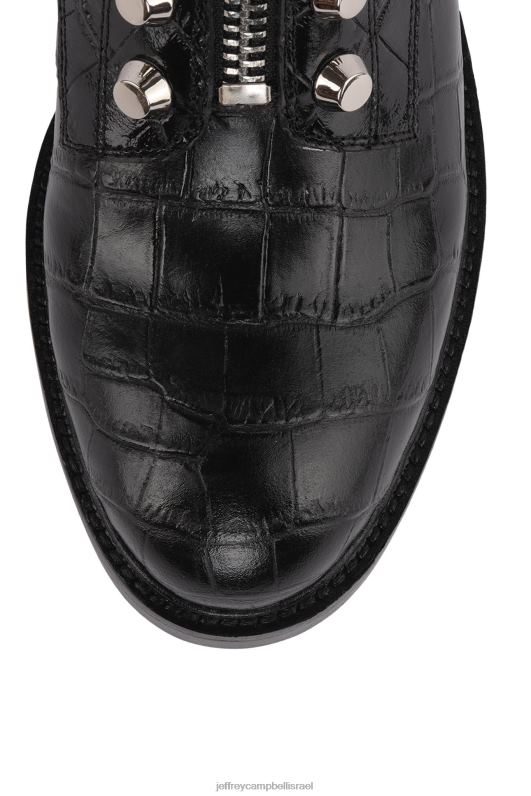 il Jeffrey Campbell טון מגפי קרסול נשים קרוקו שחור NN6N6652
