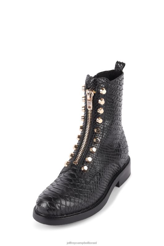 il Jeffrey Campbell טון מגפי קרסול נשים נחש שחור NN6N6653