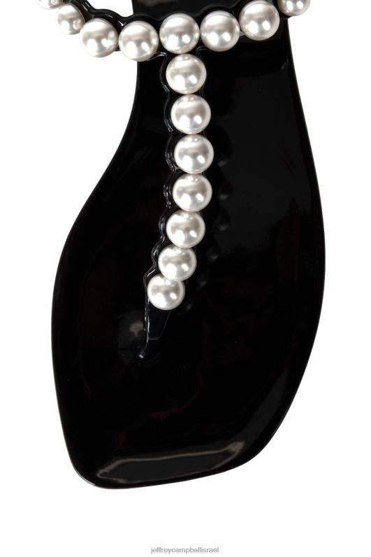 il Jeffrey Campbell פנינה סנדלים נשים שחור מבריק NN6N665