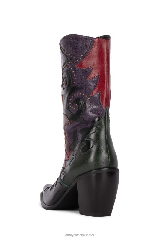 il Jeffrey Campbell אוכף מגפי קרסול נשים מולטי שחור NN6N6661