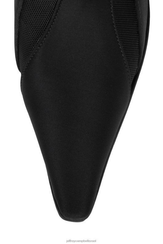 il Jeffrey Campbell פסים-ח מגפיים מברך עד ירך נשים רשת ניאופרן שחורה NN6N6701