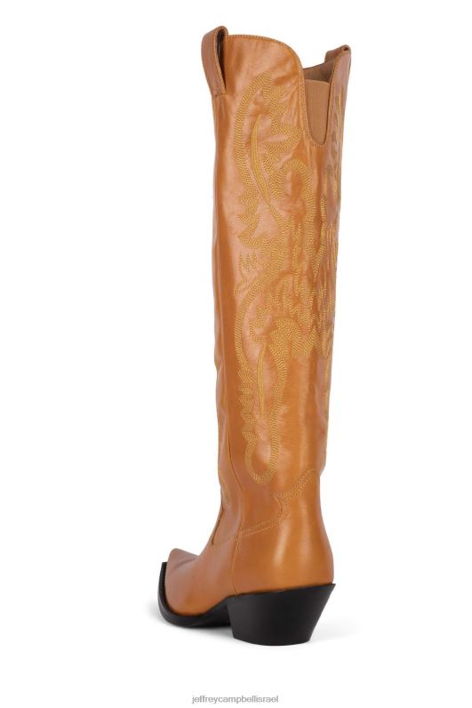 il Jeffrey Campbell ה-קיד-ח מגפיים מברך עד ירך נשים חרדל NN6N6724