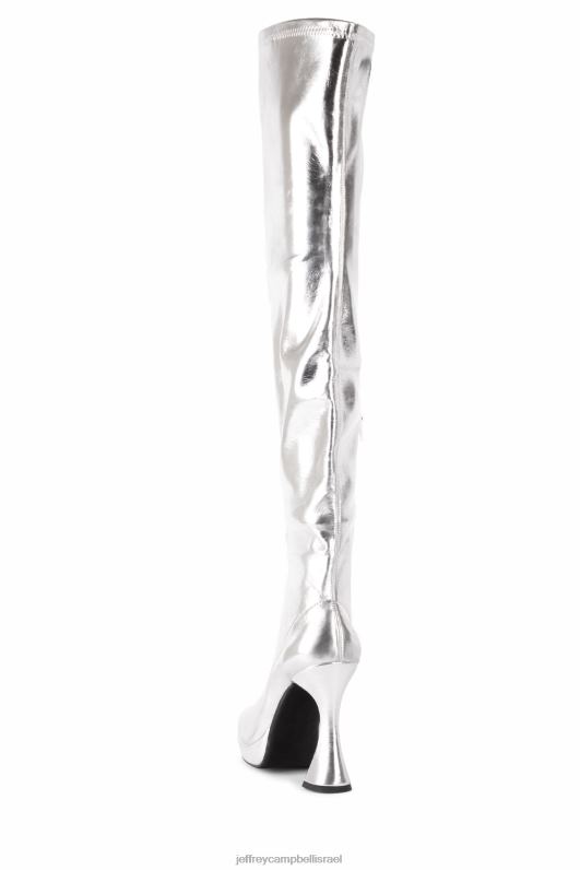il Jeffrey Campbell בל-אייר-בסדר מגפיים מברך עד ירך נשים כסף NN6N6733