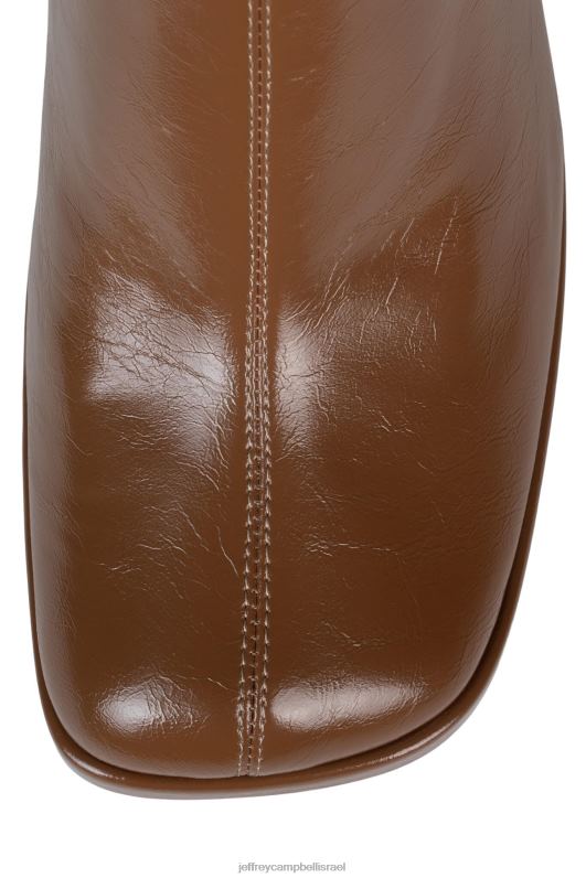 il Jeffrey Campbell מינימום מגפיים מברך עד ירך נשים פטנט שיזוף בהיר NN6N6739