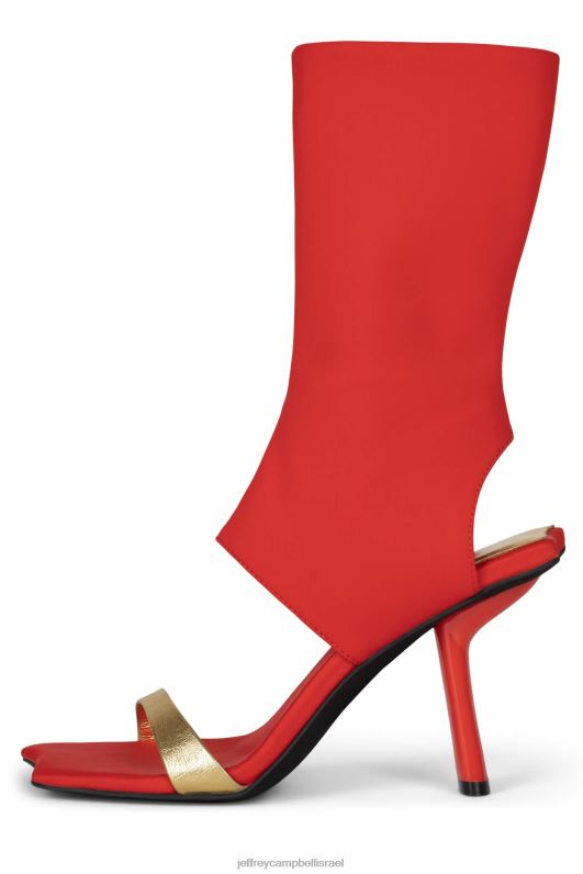 il Jeffrey Campbell סטרוטין סנדל עם עקבים נשים זהב ניאופרן כתום NN6N675