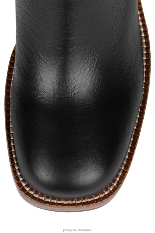 il Jeffrey Campbell ווינונה מגפיים מברך עד ירך נשים ערימת פולנית בצבע שחור NN6N6753