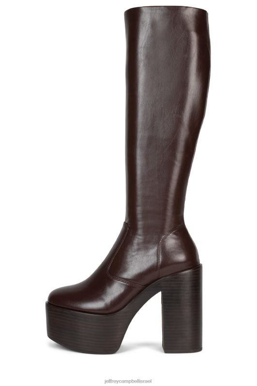 il Jeffrey Campbell צ'יקה מגפיים מברך עד ירך נשים חום NN6N6761