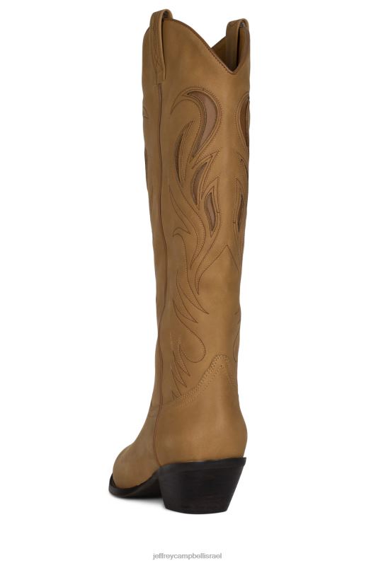 il Jeffrey Campbell הלול מגפיים מברך עד ירך נשים חרדל NN6N6762