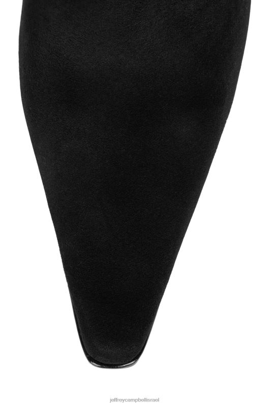 il Jeffrey Campbell חריבדיס מגפיים מברך עד ירך נשים זמש שחור NN6N6765