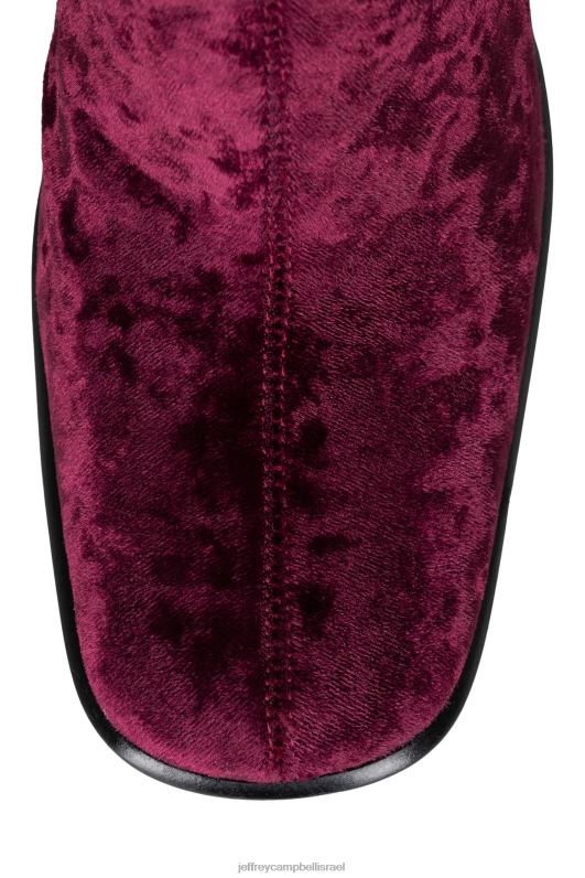 il Jeffrey Campbell נאיסנס מגפיים מברך עד ירך נשים קטיפה מרוסקת ביין NN6N6767