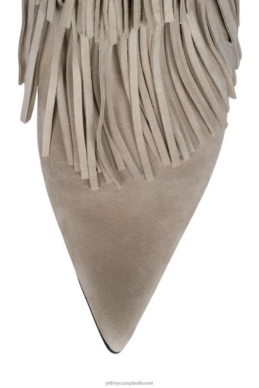 il Jeffrey Campbell סוס פרא מגפיים מברך עד ירך נשים זמש בז' NN6N6772