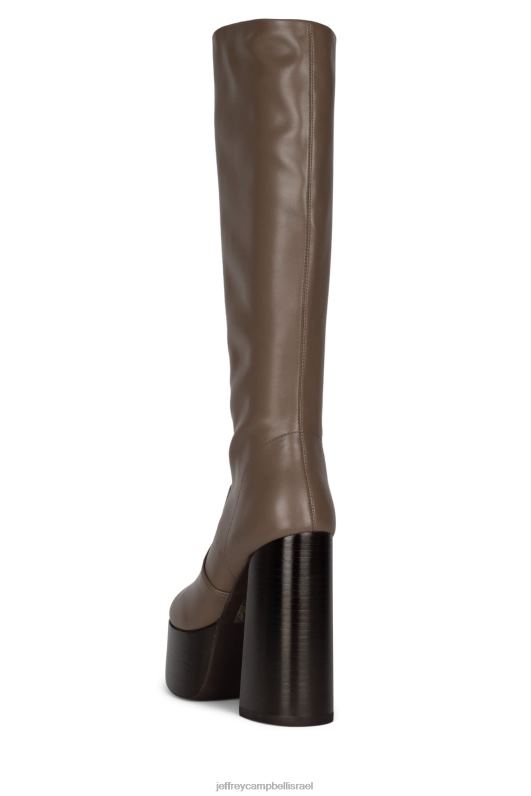 il Jeffrey Campbell מנהרת זמן מגפיים מברך עד ירך נשים חום כהה NN6N6773