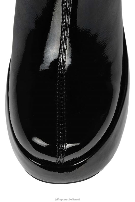 il Jeffrey Campbell אליטה-ח מגפיים מברך עד ירך נשים פטנט קמט שחור NN6N6783