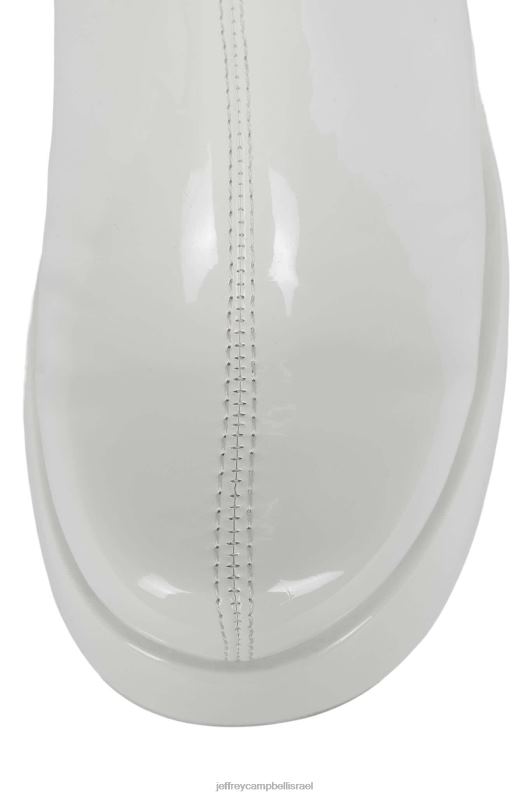 il Jeffrey Campbell אליטה-ח מגפיים מברך עד ירך נשים פטנט לבן NN6N6784