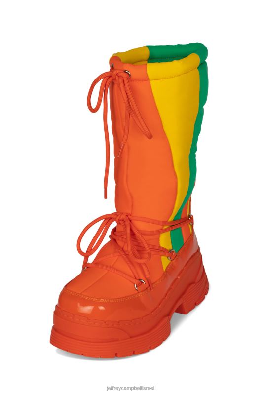 il Jeffrey Campbell מִגלָשַׁיִם מגפיים מברך עד ירך נשים מולטי כתום עז NN6N6787