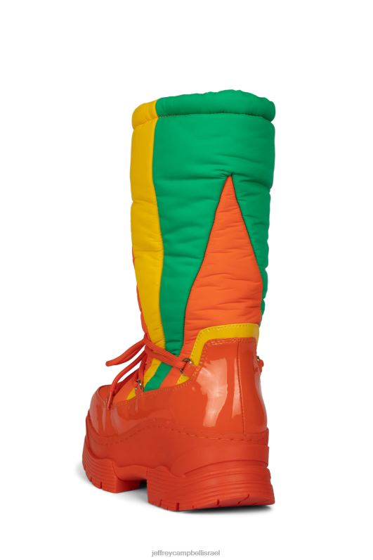 il Jeffrey Campbell מִגלָשַׁיִם מגפיים מברך עד ירך נשים מולטי כתום עז NN6N6787