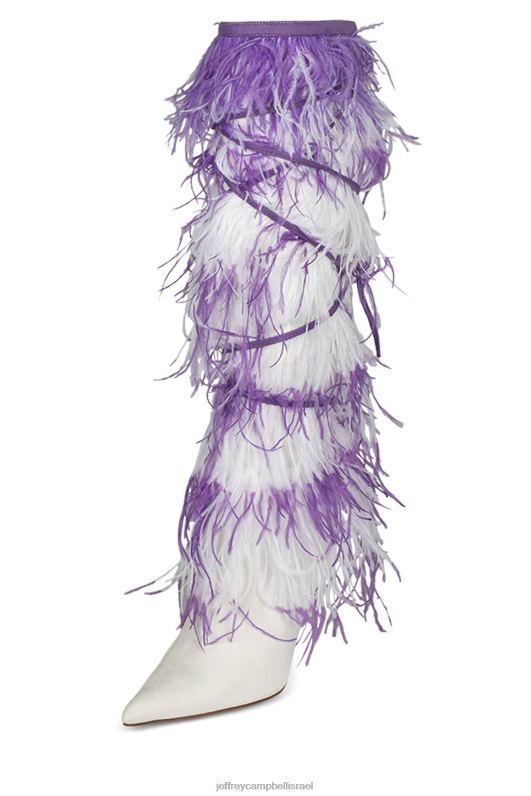 il Jeffrey Campbell שייק-יה מגפיים מברך עד ירך נשים לילך לבן NN6N6791