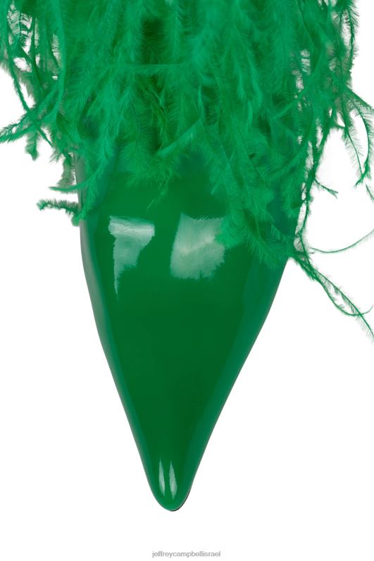 il Jeffrey Campbell שייק-יה מגפיים מברך עד ירך נשים משולבת פטנט ירוק NN6N6792