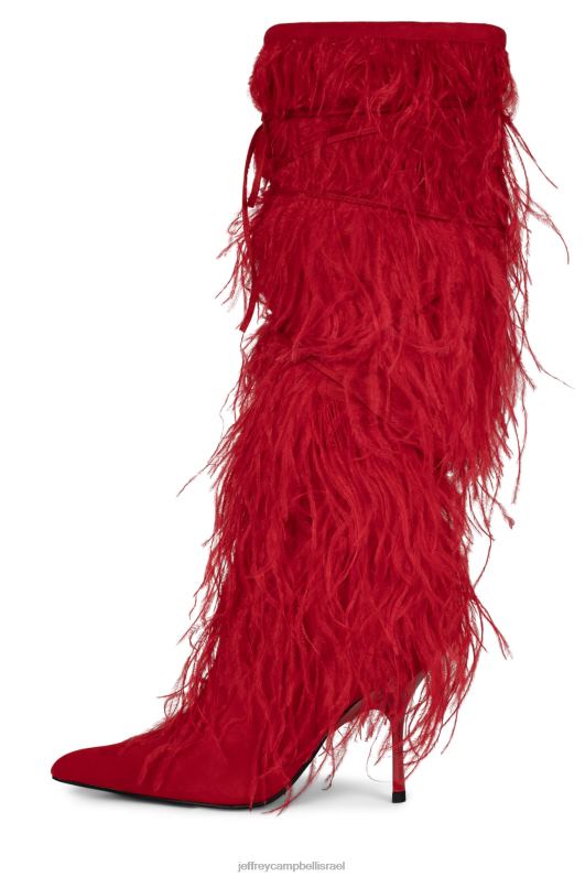 il Jeffrey Campbell שייק-יה מגפיים מברך עד ירך נשים אָדוֹם NN6N6793