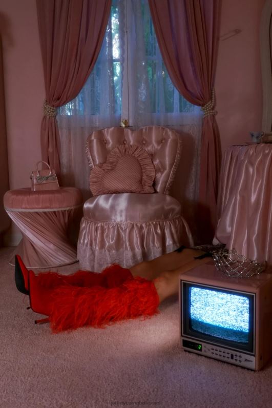 il Jeffrey Campbell שייק-יה מגפיים מברך עד ירך נשים אָדוֹם NN6N6793