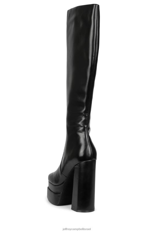 il Jeffrey Campbell בועט בזה מגפיים מברך עד ירך נשים שָׁחוֹר NN6N6798