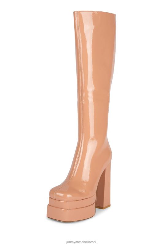 il Jeffrey Campbell בועט בזה מגפיים מברך עד ירך נשים פטנט ורוד קרינקל NN6N6799