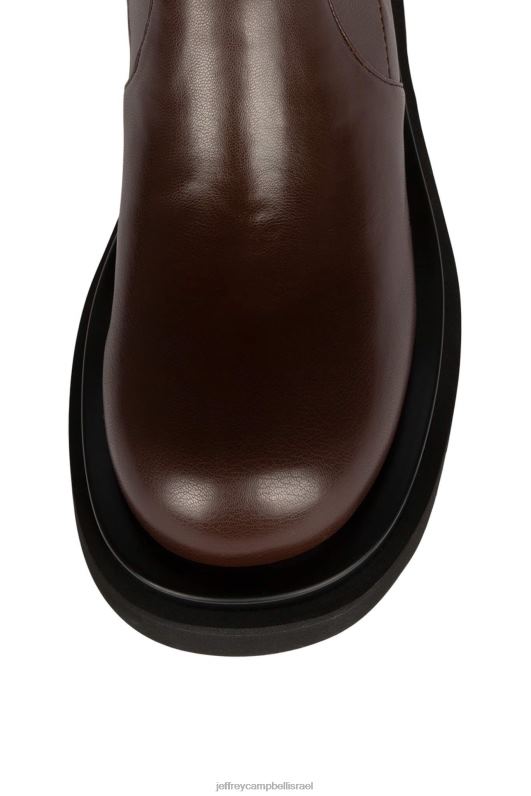 il Jeffrey Campbell טנק-בסדר מגפיים מברך עד ירך נשים חום NN6N6809