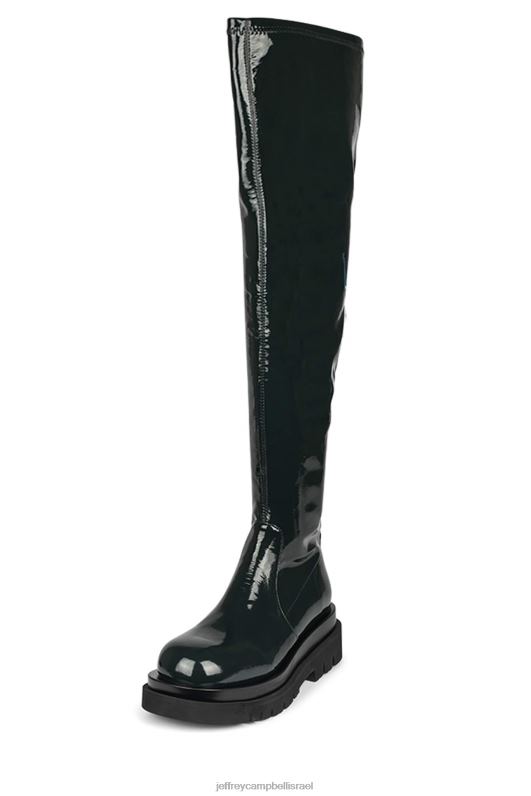 il Jeffrey Campbell טנק-בסדר מגפיים מברך עד ירך נשים ירוק יער NN6N6811