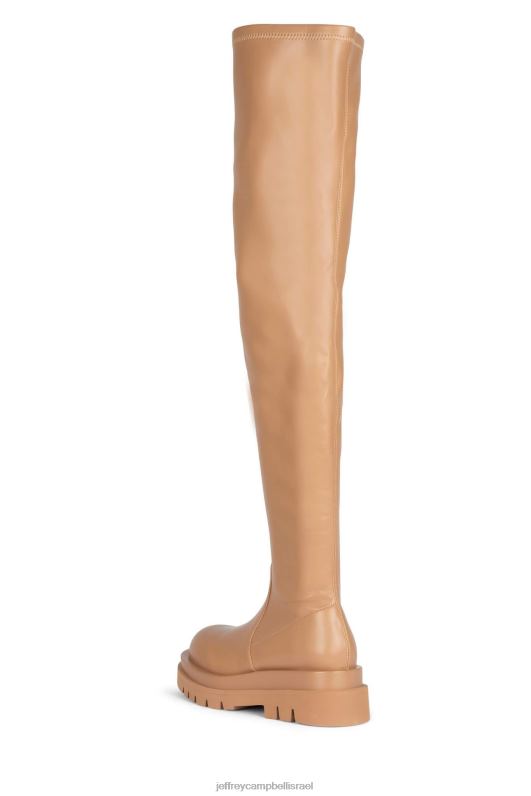 il Jeffrey Campbell טנק-בסדר מגפיים מברך עד ירך נשים טבעי טבעי NN6N6812