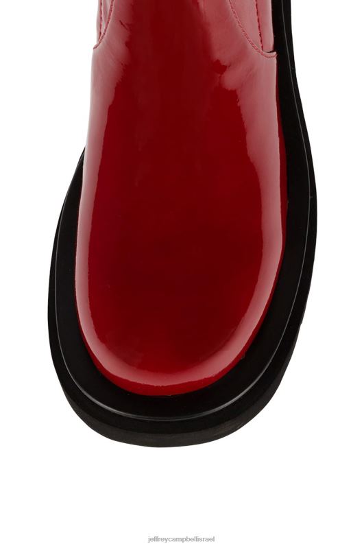 il Jeffrey Campbell טנק-בסדר מגפיים מברך עד ירך נשים פטנט חלודה NN6N6813